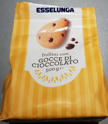 Frollini con gocce di cioccolato