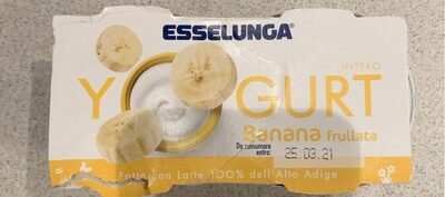 Yogurt intero banana frullata