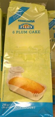 Plum cake front packaging