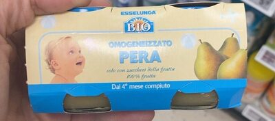 Omogeneizzato pera front packaging