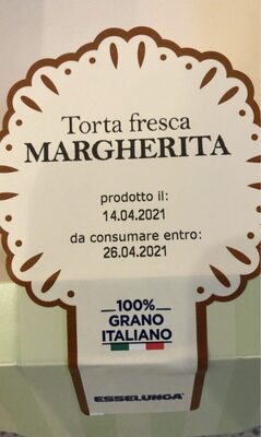 Torta fresca margherita