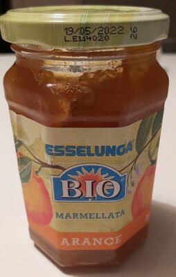 Marmellata arance front packaging