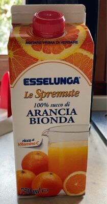Le Spremute 100%succo di arancia bionda