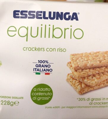 Crakers con riso