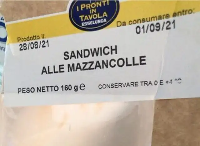 Sandwich alle mazzancolle front packaging