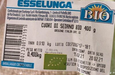 Cuori di sedano bio esselunga