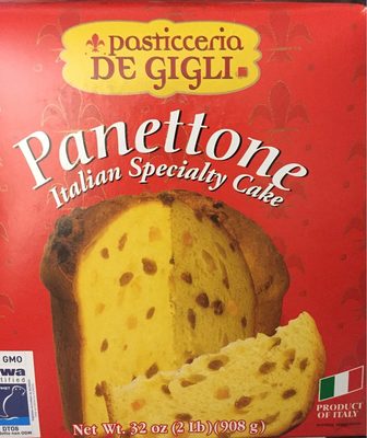 De Gigli - Panettone Italian Specialty Cake front packaging