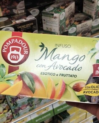 Mango con avocado front packaging