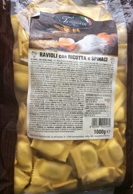 Ravioli con ricotta e spinaci