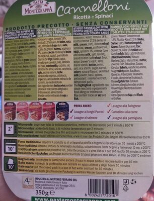 Cannelloni ricotta e spinaci Imp