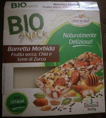 Barretta Morbida Frutta secca, Chia e Semi di Zucca front packaging