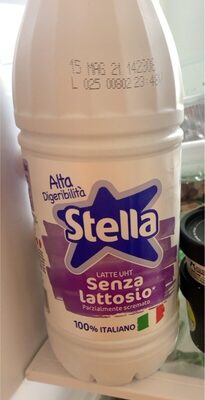 Latte parzialmente scremato UHT senza lattosio front packaging