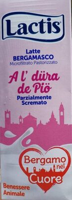 Latte microfiltrato e pastorizzato front packaging