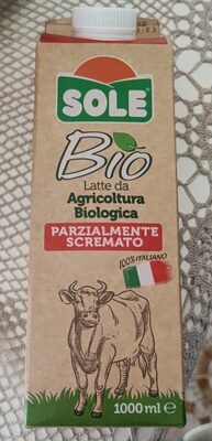 Latte bio parzialmente scremato