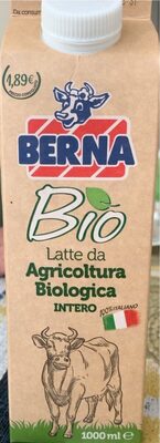 Bio latte da agricoltura  biologica intero