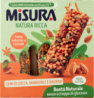 Semi di zucca, mandorle intere e baobab