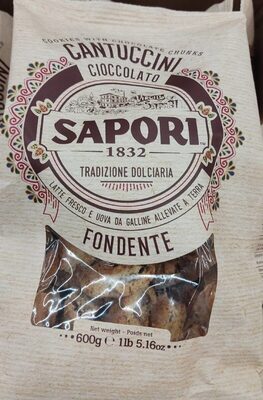 sapori 1832 cantuccini cioccolato fondente