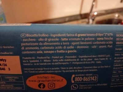 granturchese 400 gr ingredients label