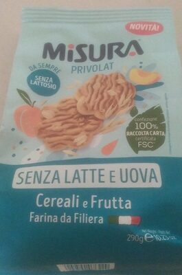 Misura privolat cereali e frutta