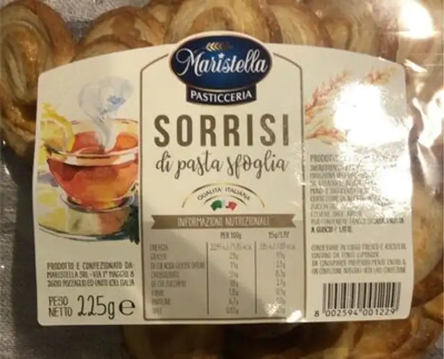 Sorrisi di pasta sfoglia front packaging