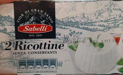 2 Ricottine front packaging