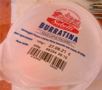Burratina front packaging