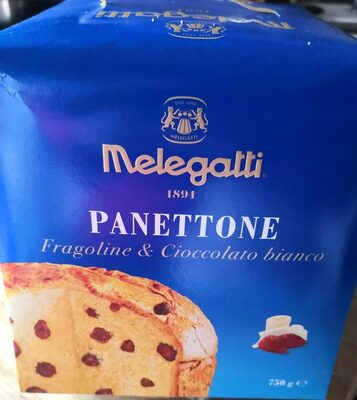 Panettone Fragoline & Cioccolato bianco front packaging