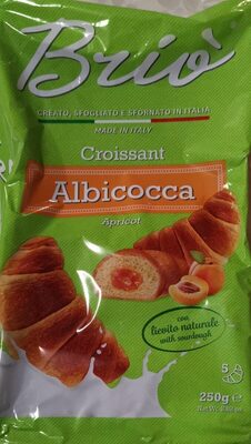 Croissant albicocca front packaging