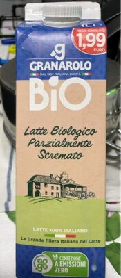 Latte bio parzialmente scremato