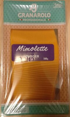 Mimolette, burger front packaging