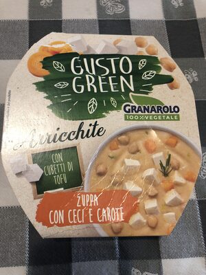 Gusto green front packaging