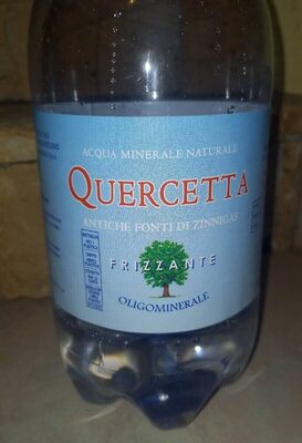 Acqua minerale naturale frizzante front packaging