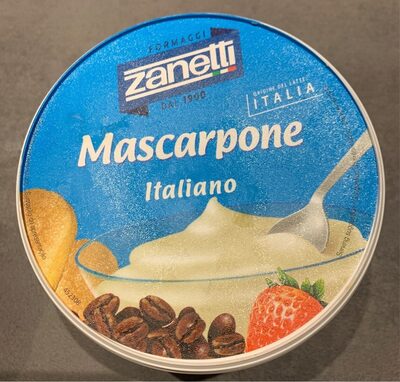 Mascarpone Zanetti 500 GR front packaging