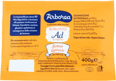 Mozzarella per pizza ad alta digeribilità