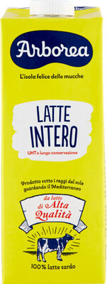 Latte intero Arborea front packaging