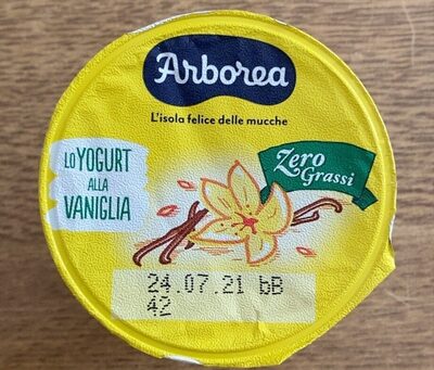 Yogurt alla vaniglia front packaging