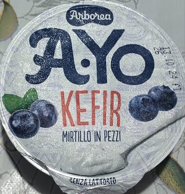 A Yo kefir mirtillo in pezzi front packaging