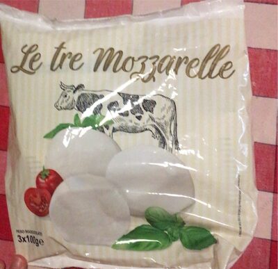 Mozzarelle nutrition facts table