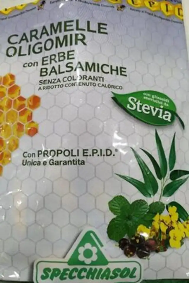 Caramelle oligomir front packaging