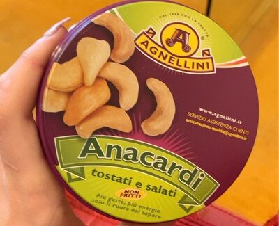 anacardi tostati e salati front packaging