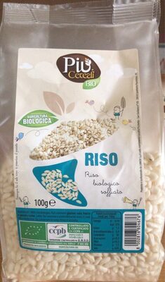 Riso biologico soffiato front packaging