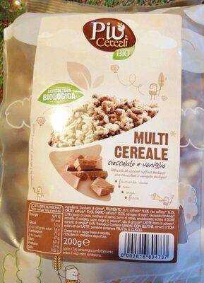 Multi cereale cioccolato e vaniglia front packaging