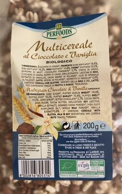 multicereale al cioccolato e vaniglia