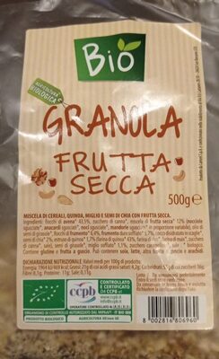 Granola frutta secca