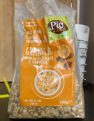 Granola arancia cioccolato e cannella