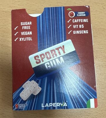 Sporty Gum Cherry Flavor front packaging