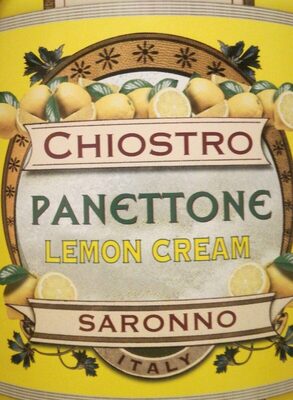 Panettone lemon cream front packaging