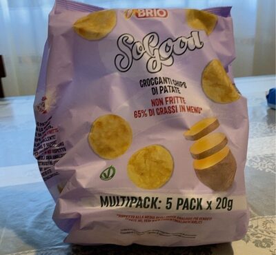 Croccanti chips di patate front packaging