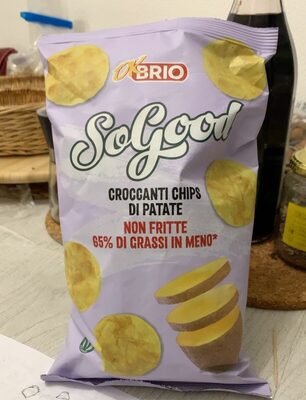 Okbrio sogood Chips di patate non fritte front packaging