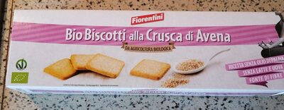 Bio biscotti alla crusca di avena front packaging